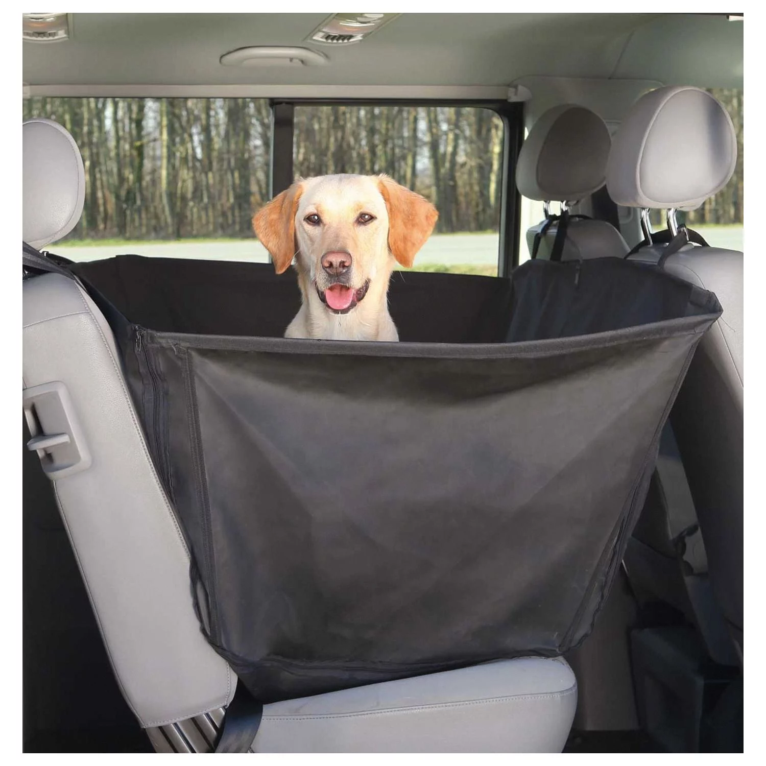 Trixie Auto-Beschermdeken - Hondenautoaccessoire - 1.50x1.35 M Zwart 6 Trixie Auto-Beschermdeken - Hondenautoaccessoire - 1.50x1.35 M Zwart - Afbeelding 6