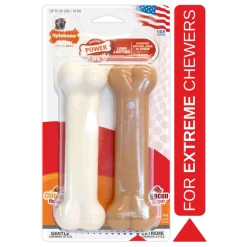 Nylabone Chew Twin Pack Wolf - Hondenspeelgoed - Kip Bacon Wit Roze Voor Honden Tot 16 Kg M 6 Nylabone Chew Twin Pack Wolf - Hondenspeelgoed - Kip Bacon Wit Roze Voor Honden Tot 16 Kg M -Dierbenodigdheden-Honden 9379 30019701 3