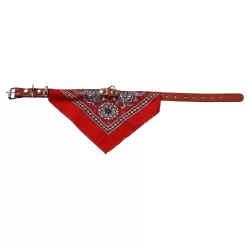 Adori Halsband Met Zakdoek Rood - Hondenhalsband