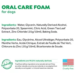 Tropiclean Fresh Breath Oral Care Foam - Gebitsverzorging - Mint 133 Ml Foam -Dierbenodigdheden-Honden 9623 10049901 3
