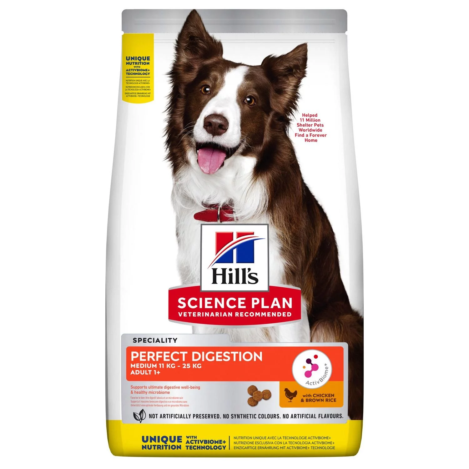 Hill's Canine Adult Perfect Digestion Medium - Hondenvoer 1 Hill's Canine Adult Perfect Digestion Medium - Hondenvoer