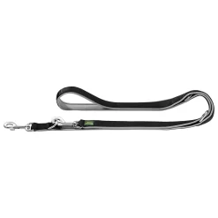 Hunter Trainingslijn Neopren Nylon Zwart&Grijs - Hondenriem