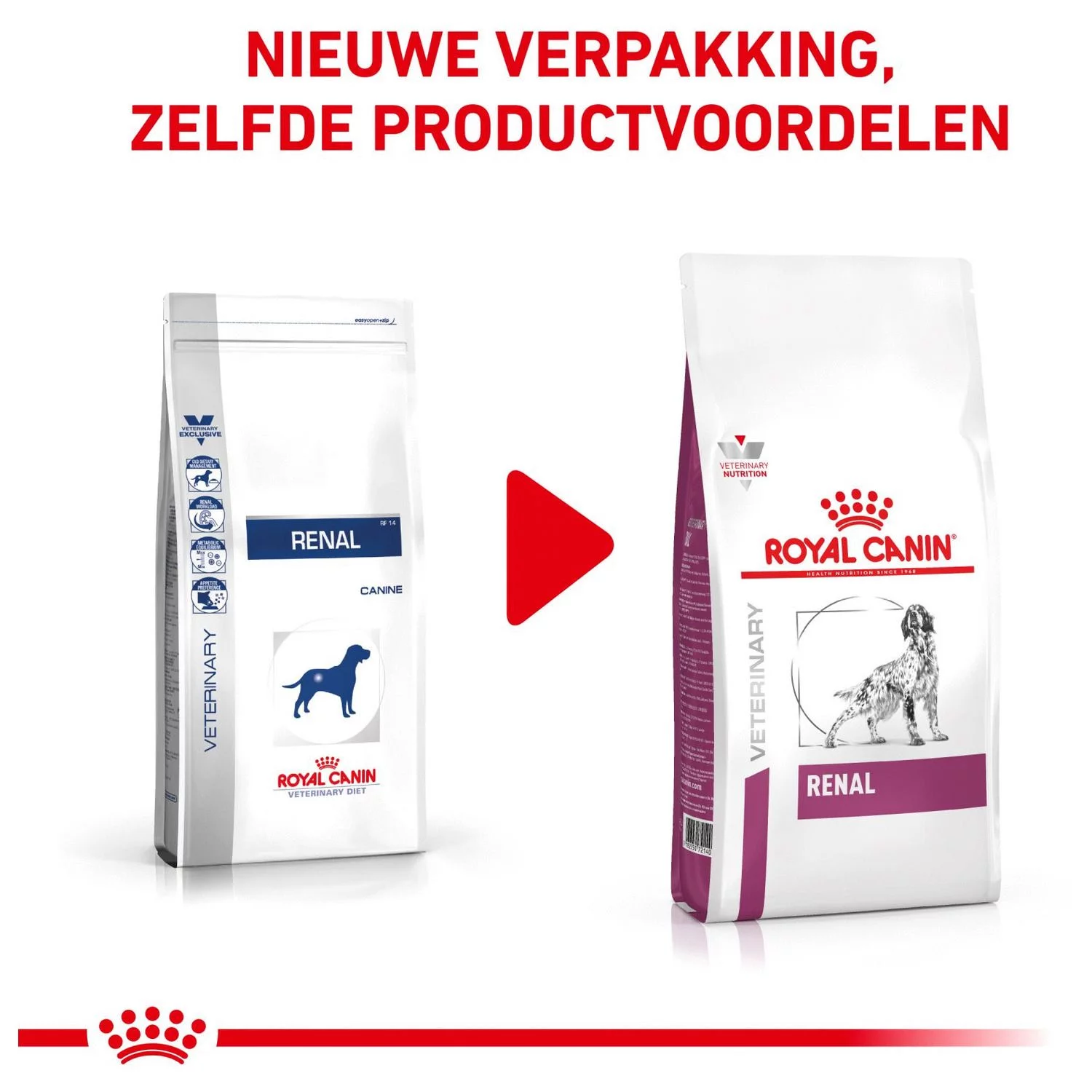 Royal Canin Veterinary Diet Dog Renal - Hondenvoer - 14 Kg 2 Royal Canin Veterinary Diet Dog Renal - Hondenvoer - 14 Kg - Afbeelding 2