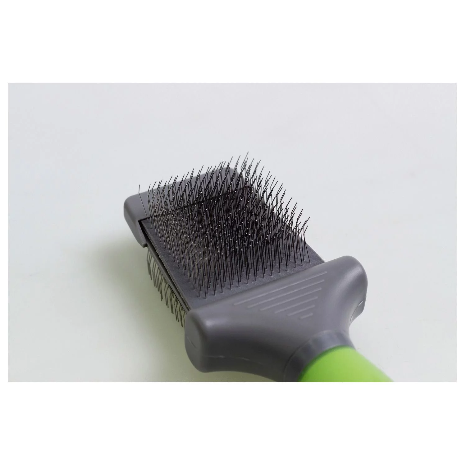 Moser Premium Slicker Borstel - Hondenvachtborstel - Groen Grijs 1 Moser Premium Slicker Borstel - Hondenvachtborstel - Groen Grijs